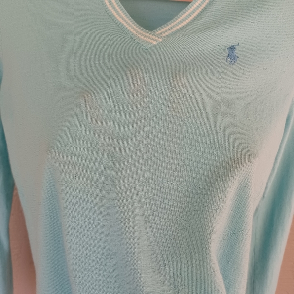 Polo Golf Ralph Lauren Washable Merino Wool Sweater Size S Women Preppy Pullover - Picture 4 of 11